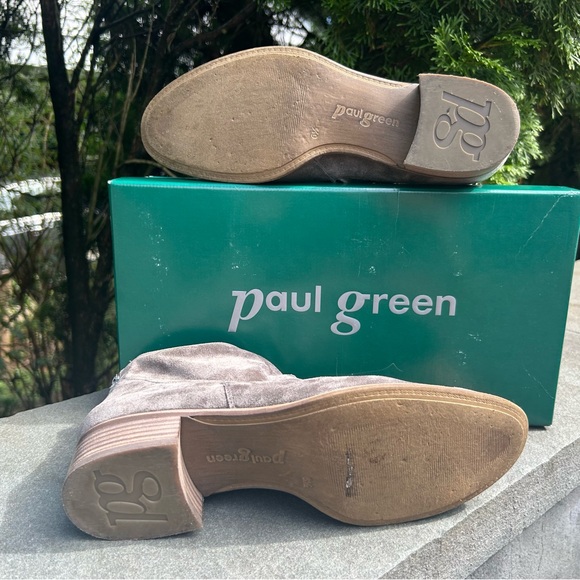 Paul Green Logan Gray Suede Zip Ankle Booties - Size 9US. 6.5AU - Picture 5 of 8